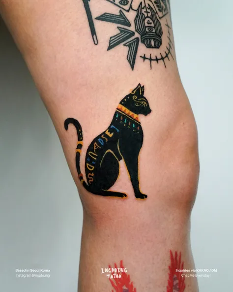 神秘的なエジプト猫