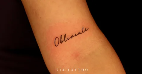 レタリング「Obliviate」