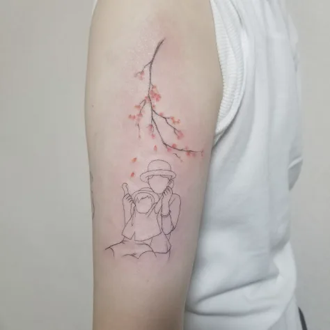 カメラと桜