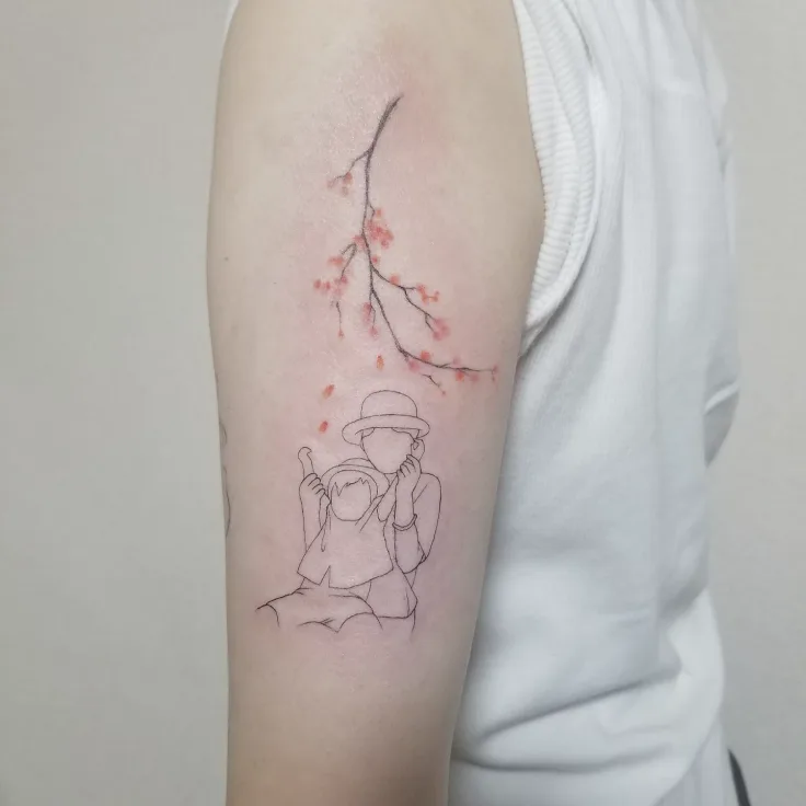 カメラと桜