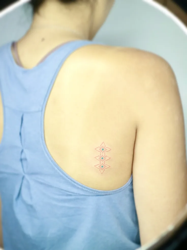 Jojo’s colored ornamental tattoo ‼️