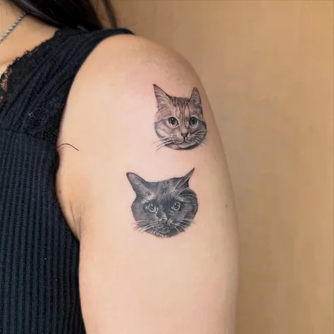 猫たちのペットタトゥー