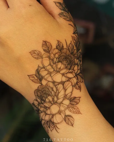 二輪の薔薇の花