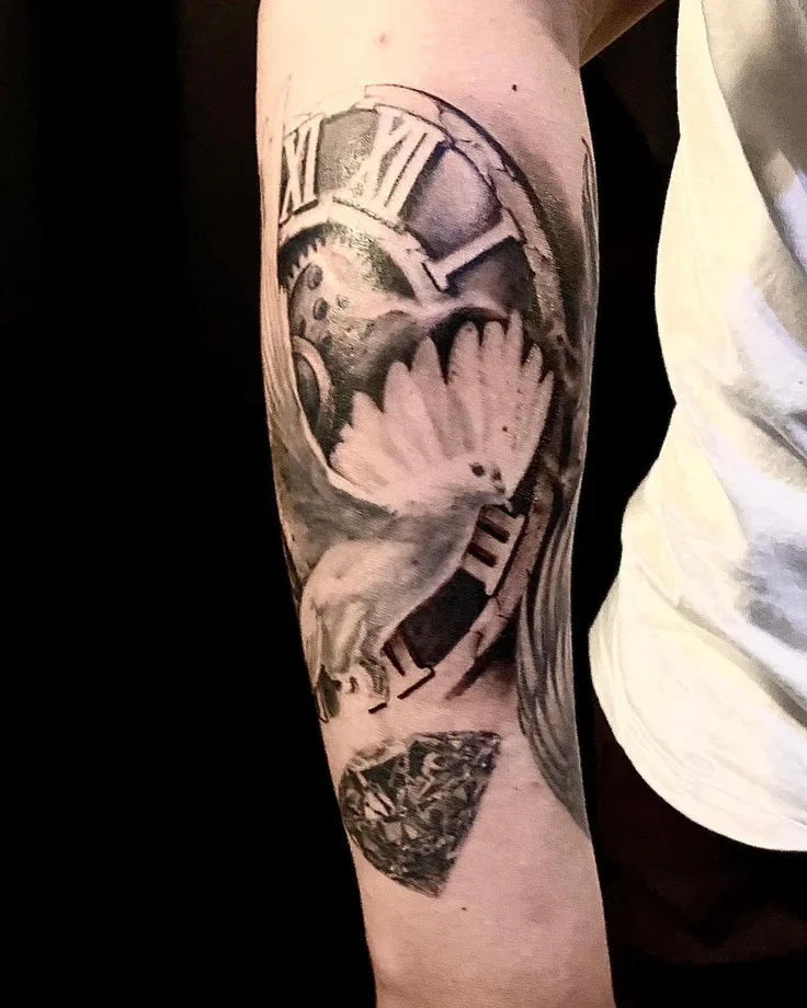 鳩と時計