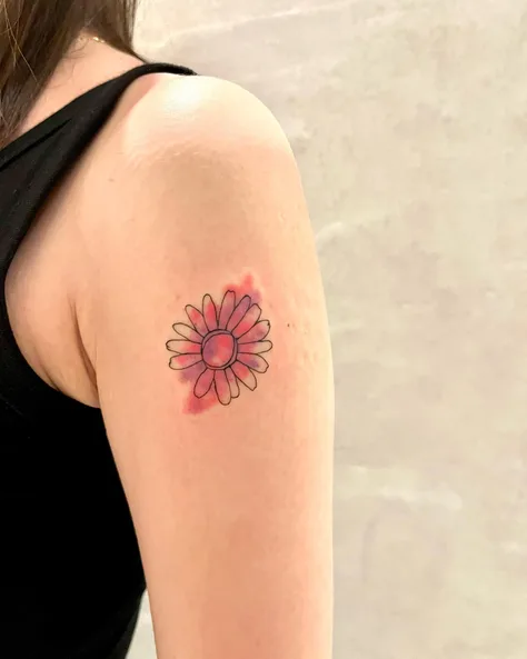 花のタトゥー