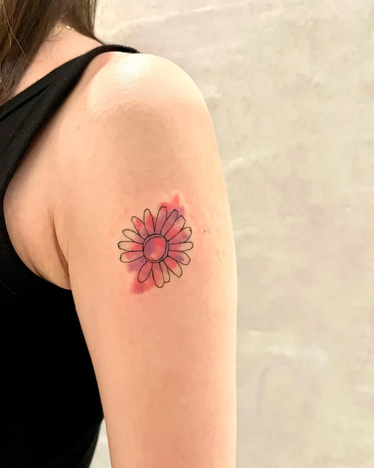花のタトゥー
