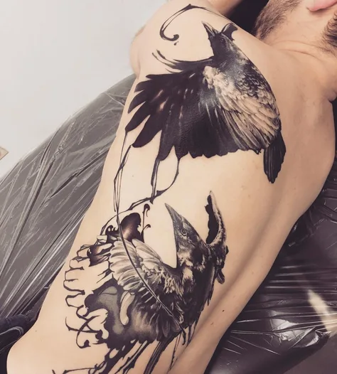筆致と鴉