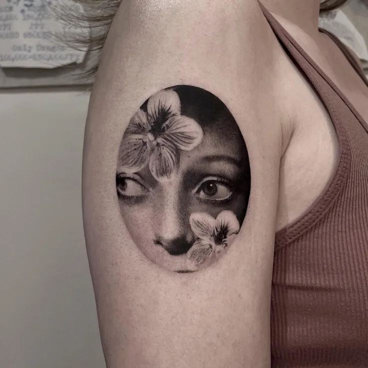 花と女