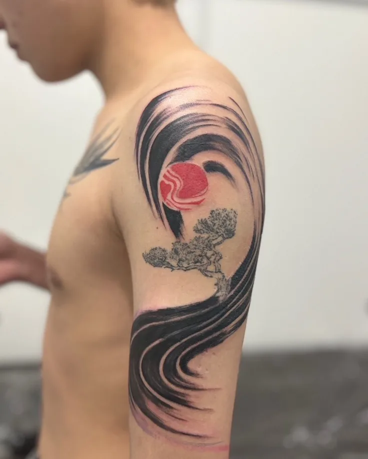 腕のタトゥー