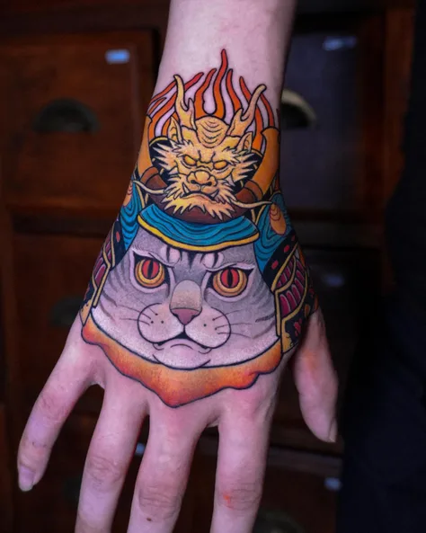 猫咪武士手盘