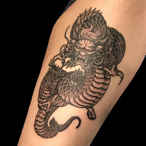 龍の和彫り