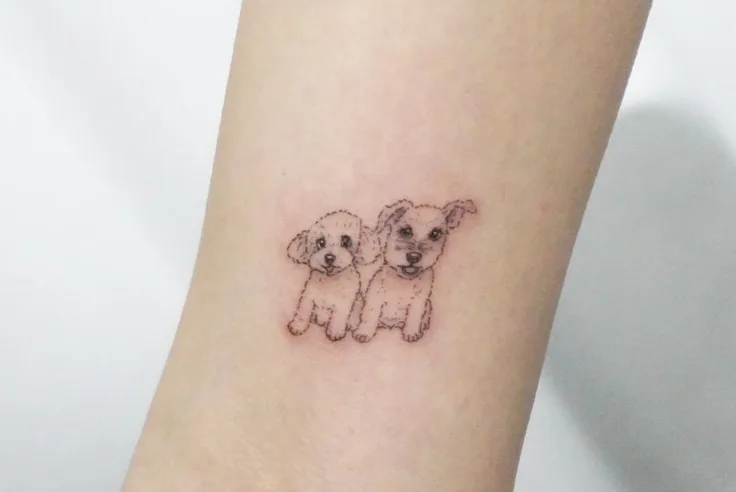 犬のタトゥー