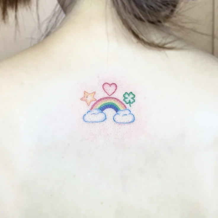 虹のワンポイント