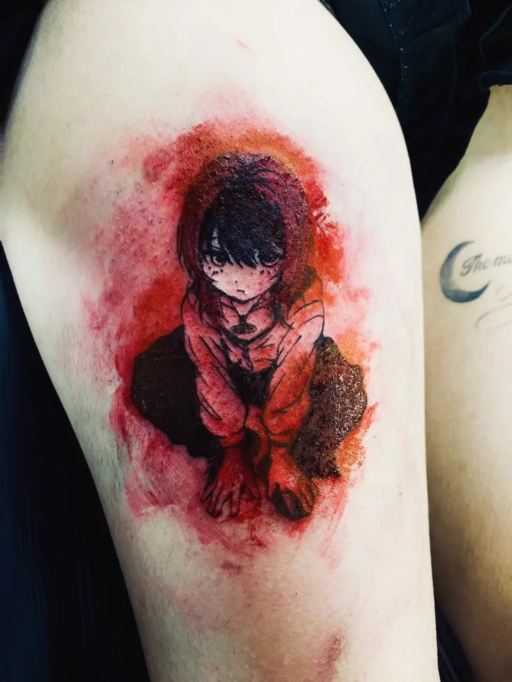 red makes girl