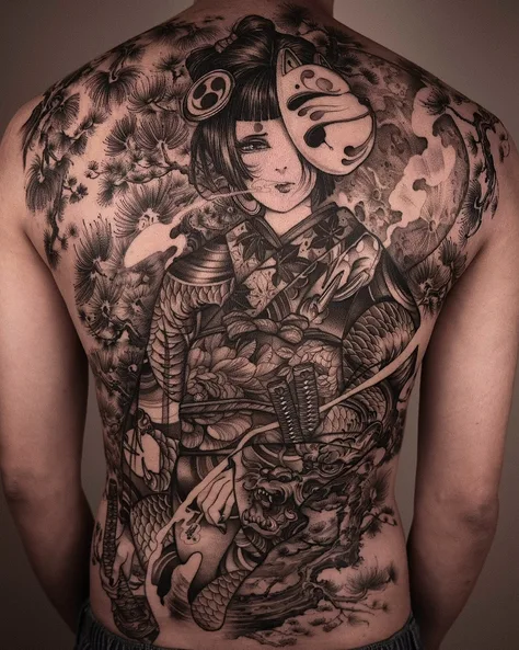 松と月