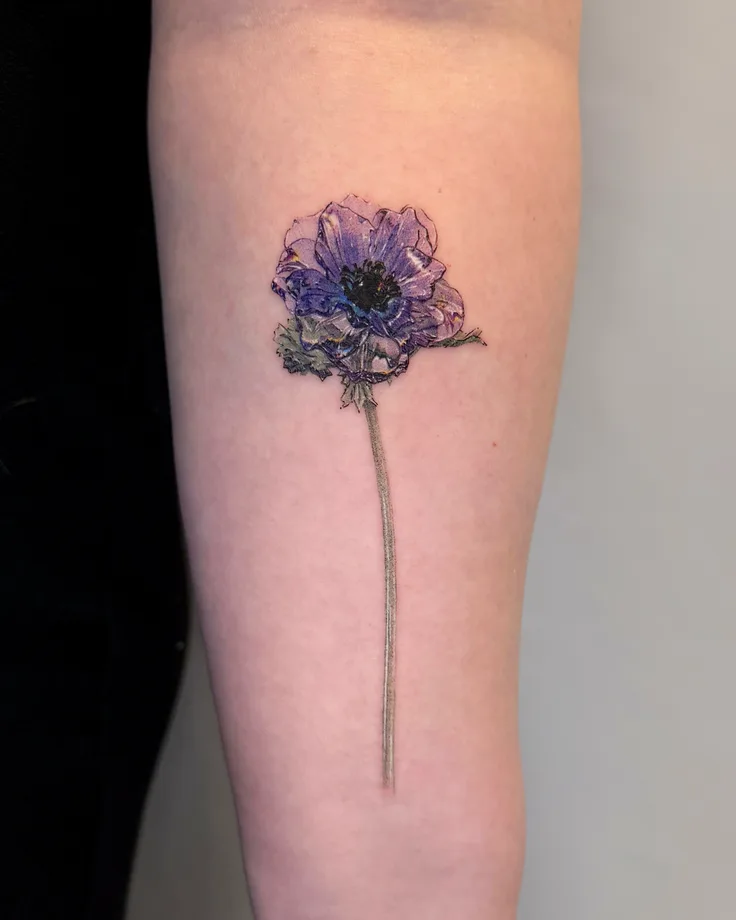 花のタトゥー