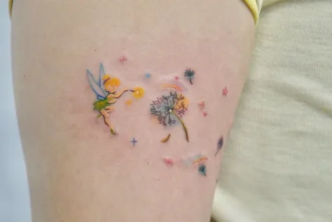 ティンカーベルと花