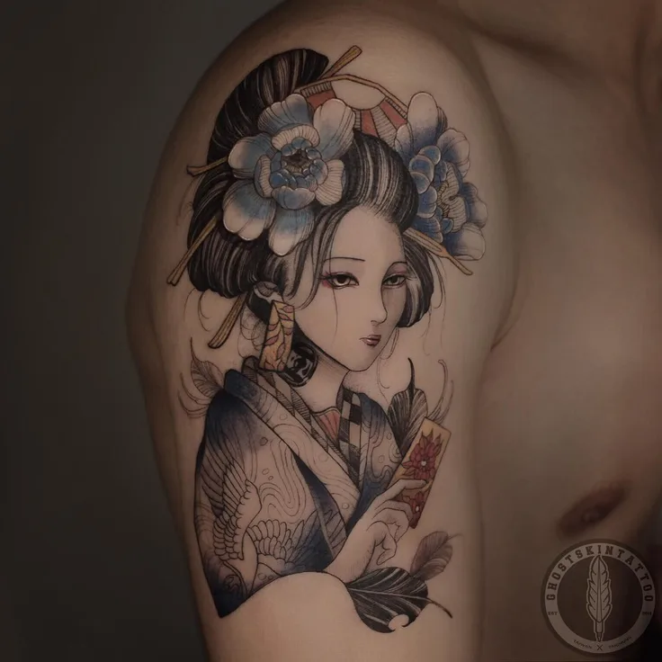 花札と芸者