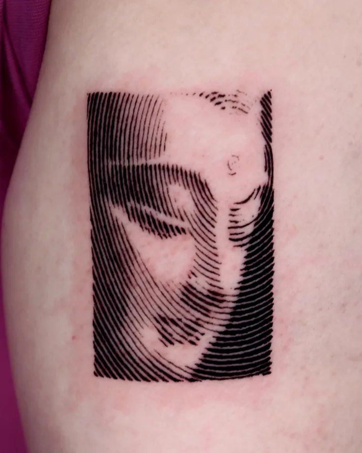 ブラックワークのタトゥー