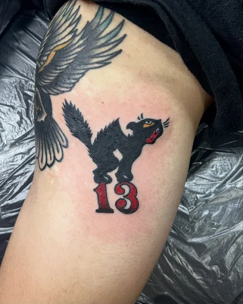 黒猫と13