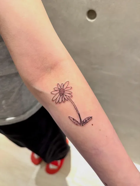 お花のタトゥー