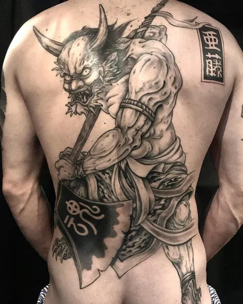 鬼の和彫り
