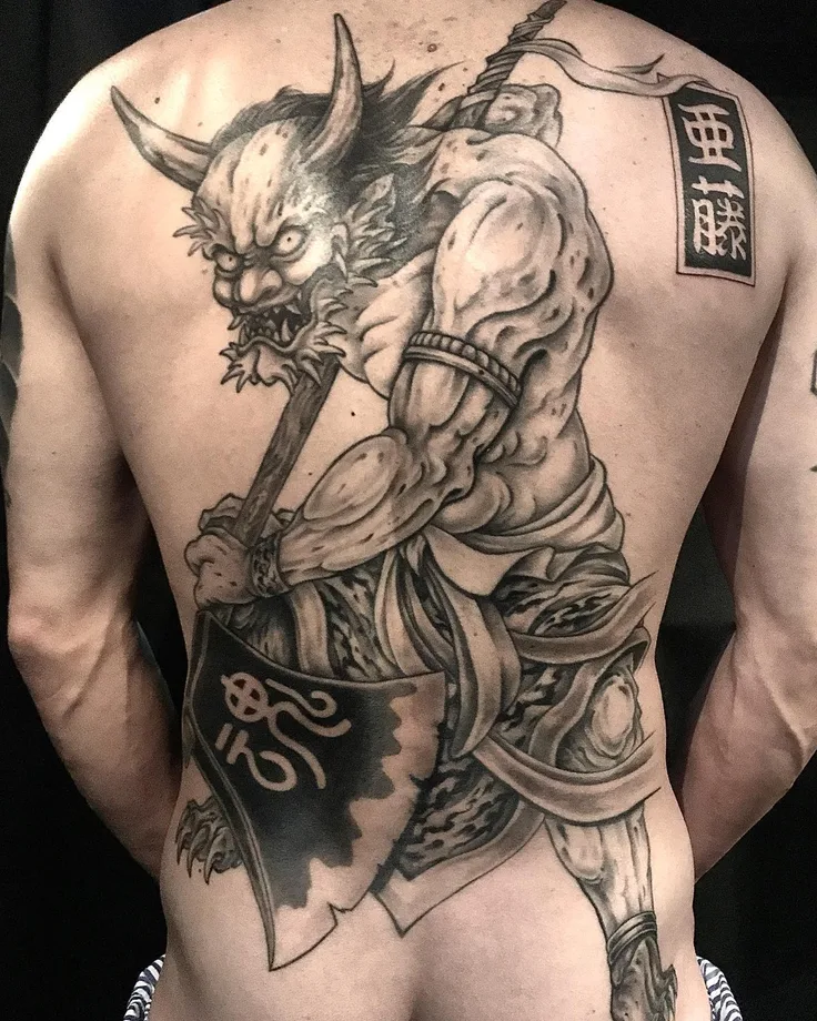 鬼の和彫り