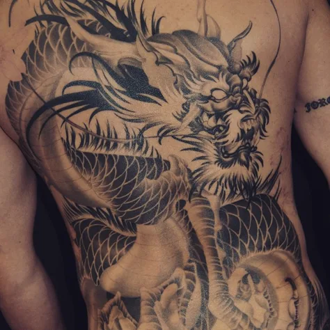 和彫りの龍