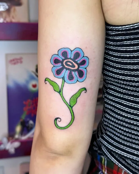 お花のフラッシュ