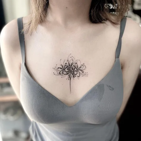 花のタトゥー