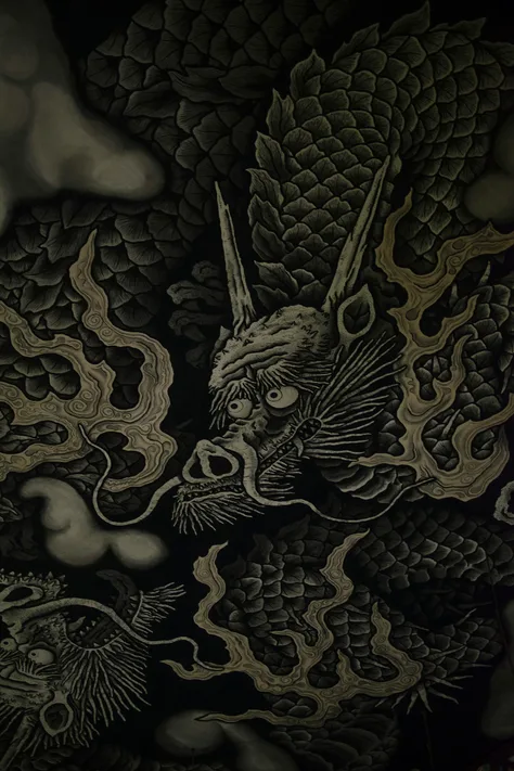 龍の下絵（サンプル投稿）