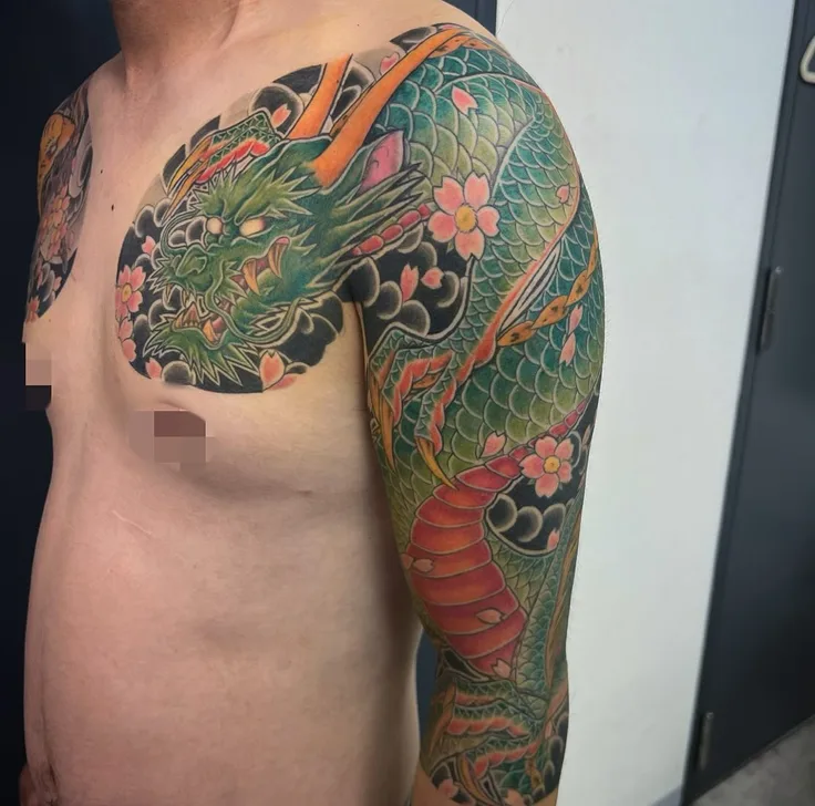 龍の和彫り