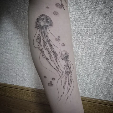 クラゲのタトゥー