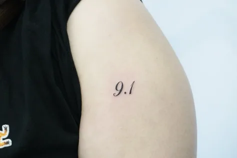 数字のタトゥー