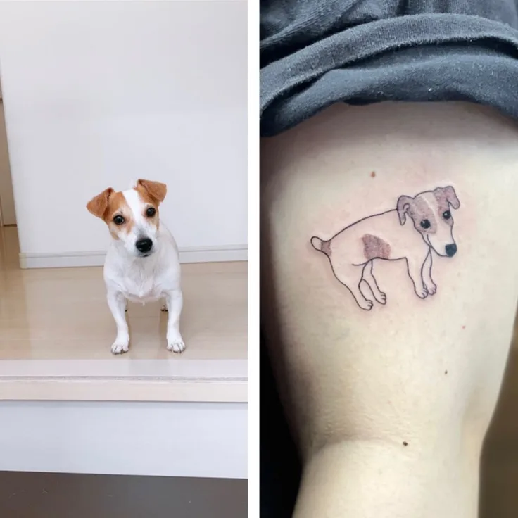 犬のペットタトゥー