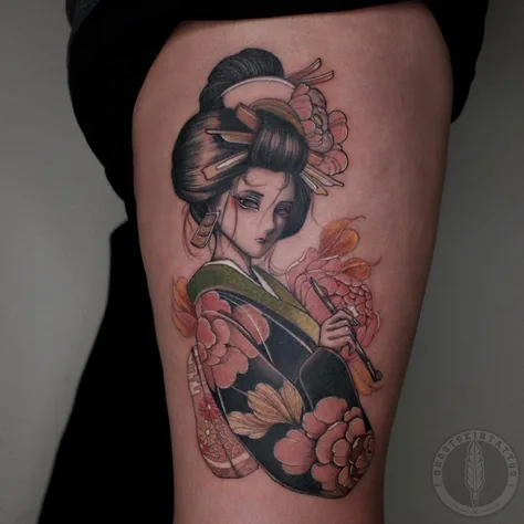 春の花の刺青