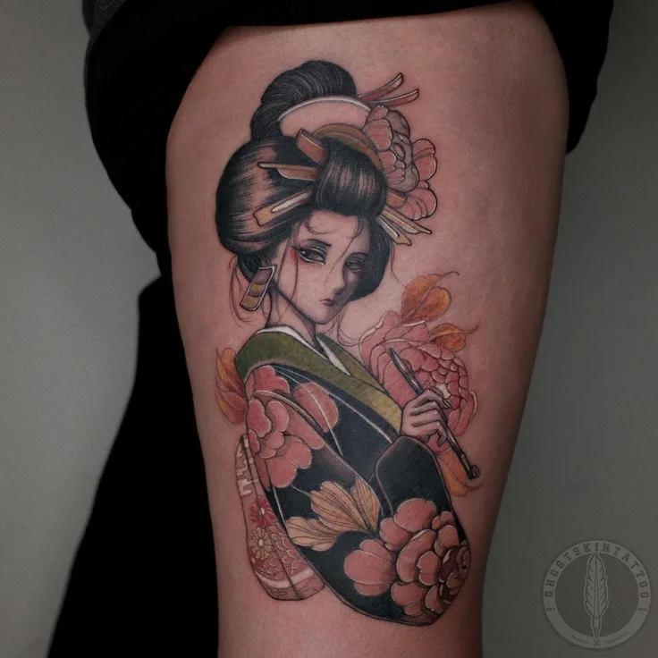 春の花の刺青