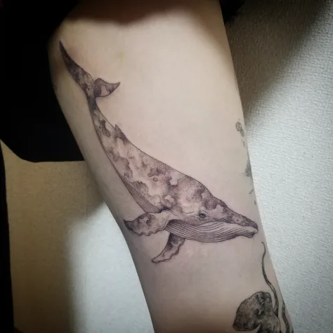 クジラと波