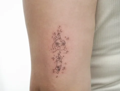 ファインラインのタトゥー