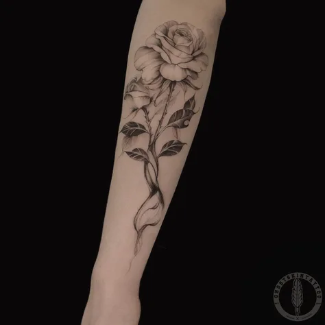 薔薇のブラックワーク