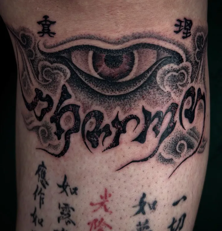 仏眼と文字のドットワーク