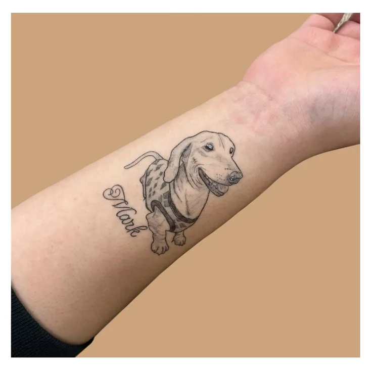 愛犬のジャグアタトゥー
