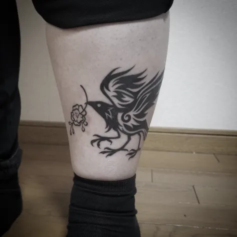 鳥と桜