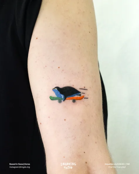 ゲームをするペンギン