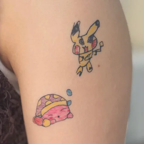 ポケモンとカービィのらくがき