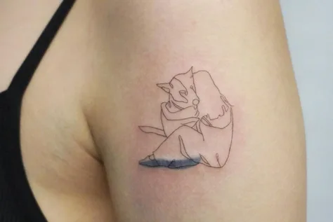 犬のファインライン