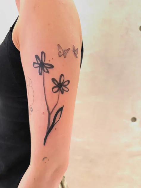花と蝶々