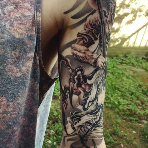 孫悟空と龍