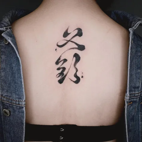 毛筆字「父欽」