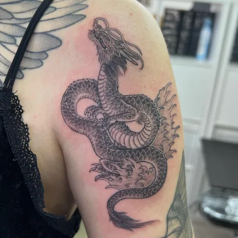 龍の和彫り